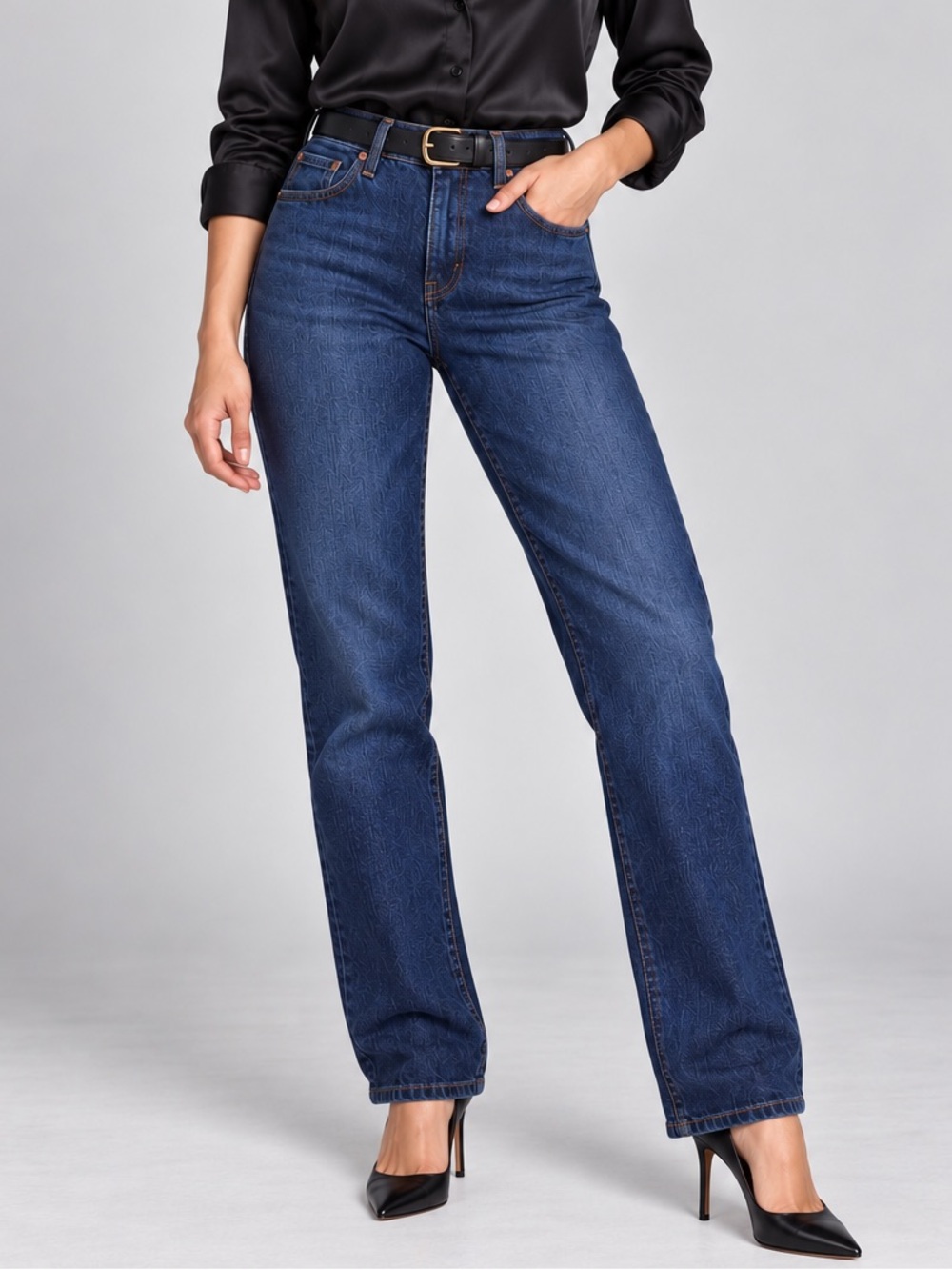 Levi’s 505 Straight Jeans Women’s Size 4 W27 L30 Dark Wash Blue Denim